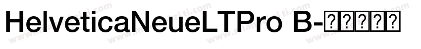 HelveticaNeueLTPro B字体转换